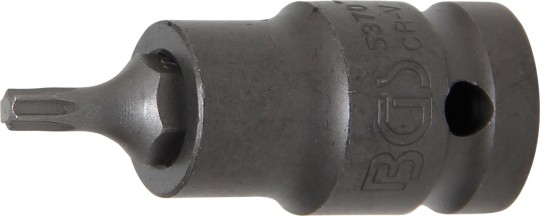 Cap bit de impact | Lungime 55 mm | 12,5 mm (1/2") | Profil T (pentru Torx) T25 