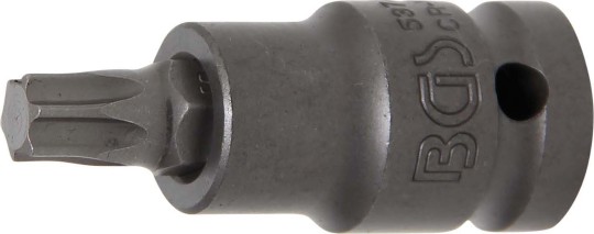 Punta de vaso de impacto | longitud 55 mm | entrada 12,5 mm (1/2") | perfil en T (para Torx) T50 