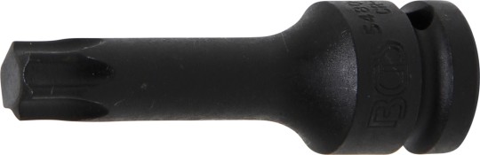 Kracht dopsleutelbit | lengte 75 mm | 12,5 mm (1/2") | T-profiel (voor Torx) T60 