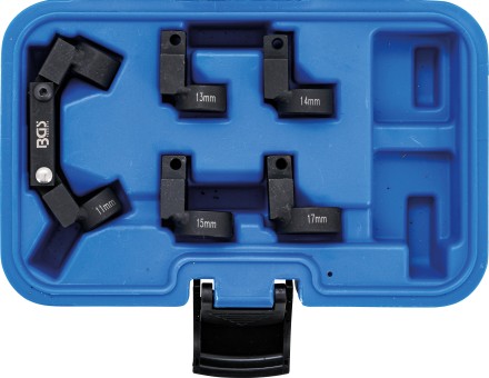 Serie di chiavi per tubazioni bussole | flessibili | 5 teste intercambiabili | 10 mm (3/8") | 11 - 17 mm 