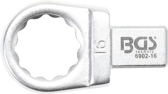 Llave de anillo insertable | 16 mm | Sujeción 9 x 12 mm 