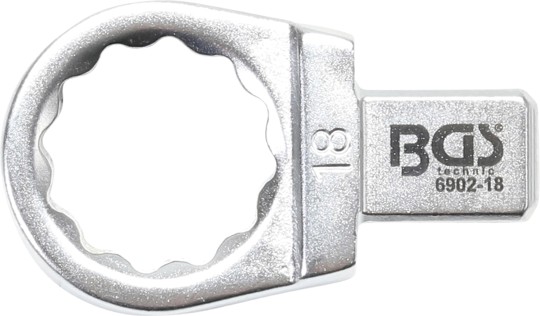 Llave de anillo insertable | 18 mm | Sujeción 9 x 12 mm 