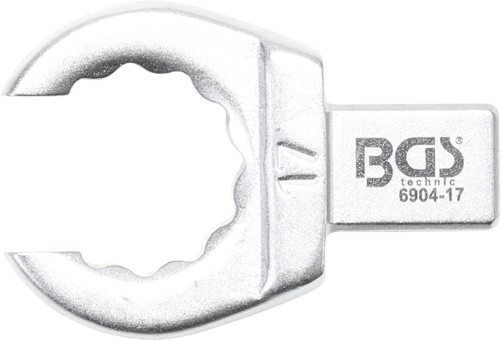 Llave de anillo insertable | abierta | 17 mm | Sujeción 9 x 12 mm 