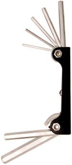 Derékszögű kulcs készlet | belső hatszögletű 2,5 - 10 mm | 7 darabos 