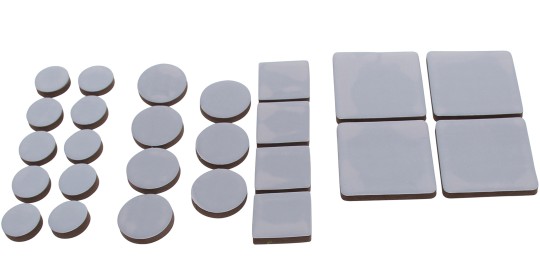 Juego de almohadillas antideslizantes | gris | 25 piezas 