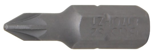 Ponta | Comprimento 25 mm | Entrada de sextavado externo 6,3 mm (1/4") | Recesso cruzado PZ1 