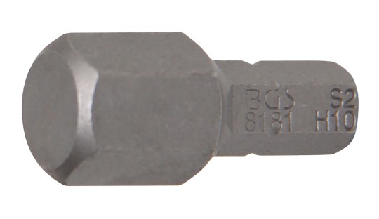 Behajtófej | Hossz 25 mm | Külső hatszögletű 6,3 mm (1/4") | Belső hatszögletű 10 mm 
