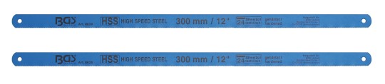 Lâminas de serra de metal | HSS flexíveis | 13 x 300 mm | 2 peças 