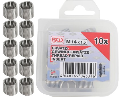 Replacement Thread Inserts | M14 x 1.5 mm | 10 pcs. 