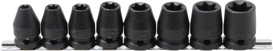Impact Socket Set E-Star | 12.5 mm (1/2") Drive | E10 - E24 mm | 8 pcs. 