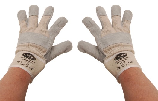 Work Gloves | Leather, lined | Size 10.5 