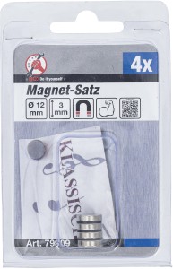 Magnet-Satz | extra stark | Ø 12 mm | 4-tlg. 