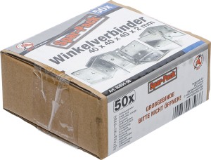 Winkelverbinder | 40 x 40 x 40 x 2 mm | Spar-Pack | 50 Stück 