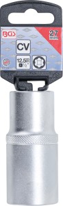 Steckschlüssel-Einsatz Super Lock, tief | Antrieb Innenvierkant 12,5 mm (1/2") | SW 27 mm 
