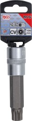 Bit Socket | length 100 mm | 12.5 mm (1/2") Drive | Spline tamperproof (for XZN) M16 