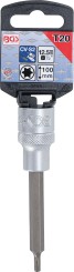 Bit Socket | length 100 mm | 12.5 mm (1/2") Drive | T-Star (for Torx) T20 