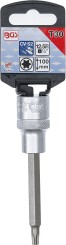 Bit Socket | length 100 mm | 12.5 mm (1/2") Drive | T-Star (for Torx) T30 