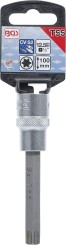 Dopsleutelbit | lengte 100 mm | 12,5 mm (1/2") | T-profiel (voor Torx) T55 