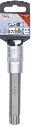 Punta de vaso | longitud 110 mm | entrada 12,5 mm (1/2") | perfil en T (para Torx) con perforación T70 