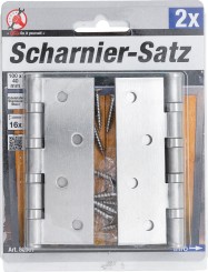 Scharnier-Satz | Edelstahl | 100 x 40 mm | 2-tlg. 