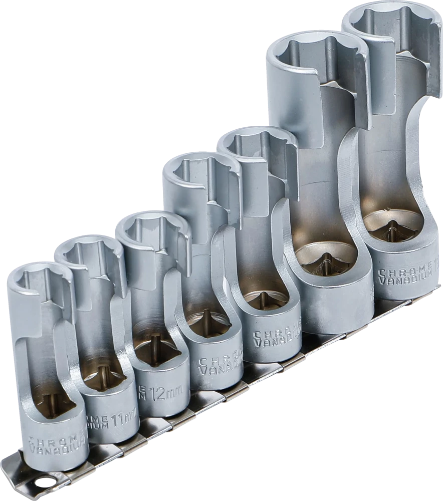 Speciális dugókulcskészlet, hasított | 10 mm (3/8") | 10 - 19 mm | 7 darabos
