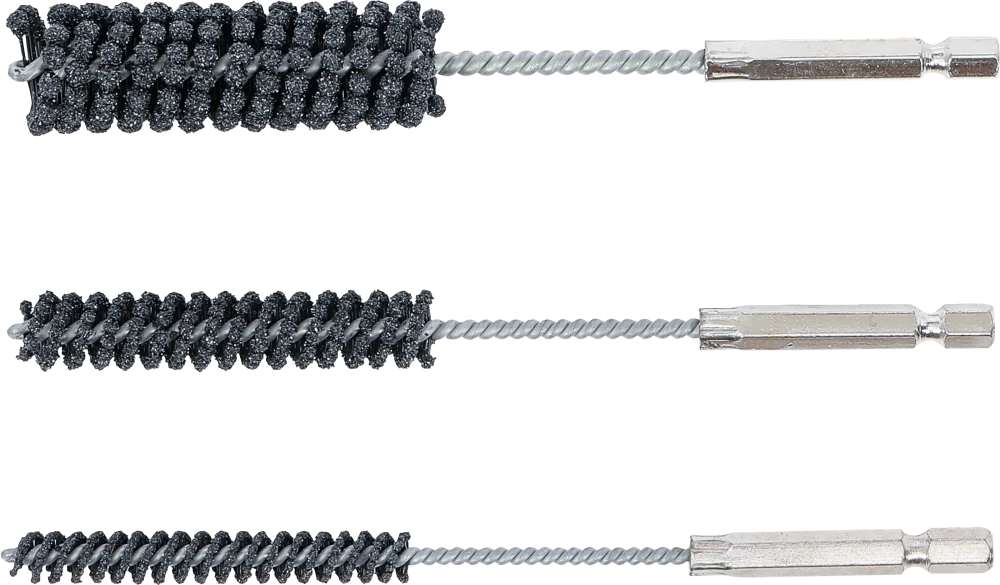 Hónolószerszám-készlet | rugalmas | külső hatszögletű behajtófej 6,3 mm (1/4") | 60-as / 80-as szemcsézet | 8 - 12 - 20 mm | 3 darabos