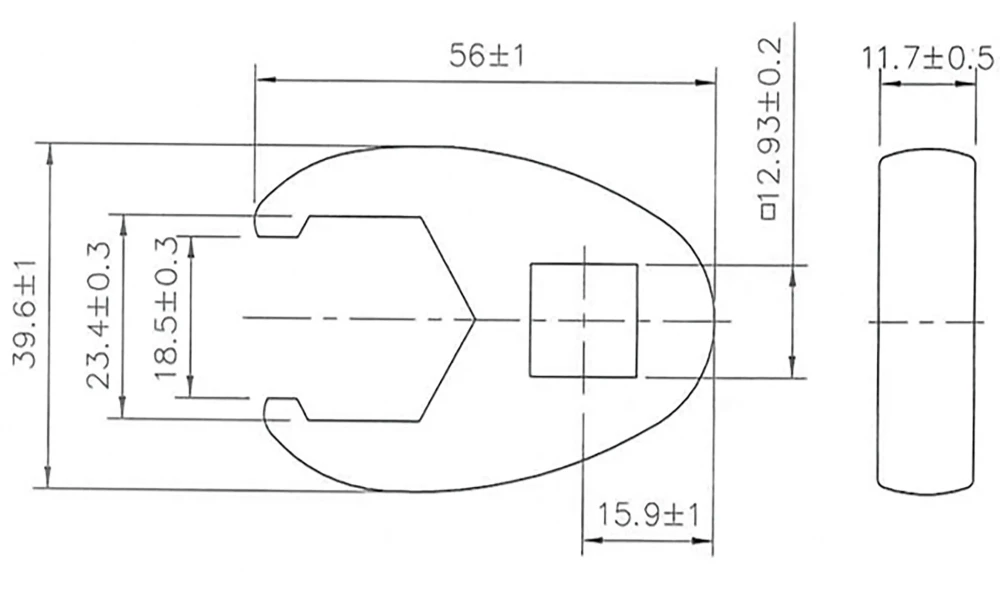 Hollanderkulcs | 12,5 mm (1/2") | 23 mm