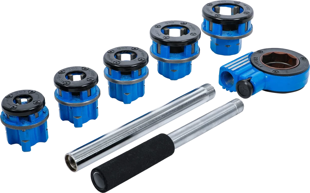 Csőmenetmetsző készlet | 3/8" - 1.1/4" | 7 darabos