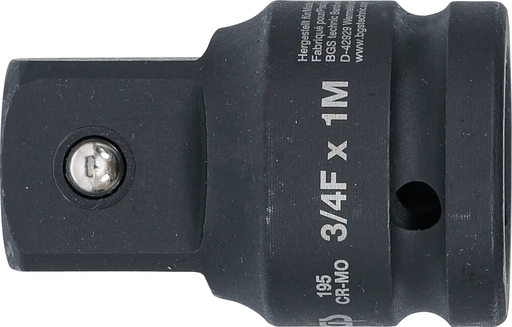 Levegős dugókulcs adapter | 20 mm (3/4") - 25 mm (1")