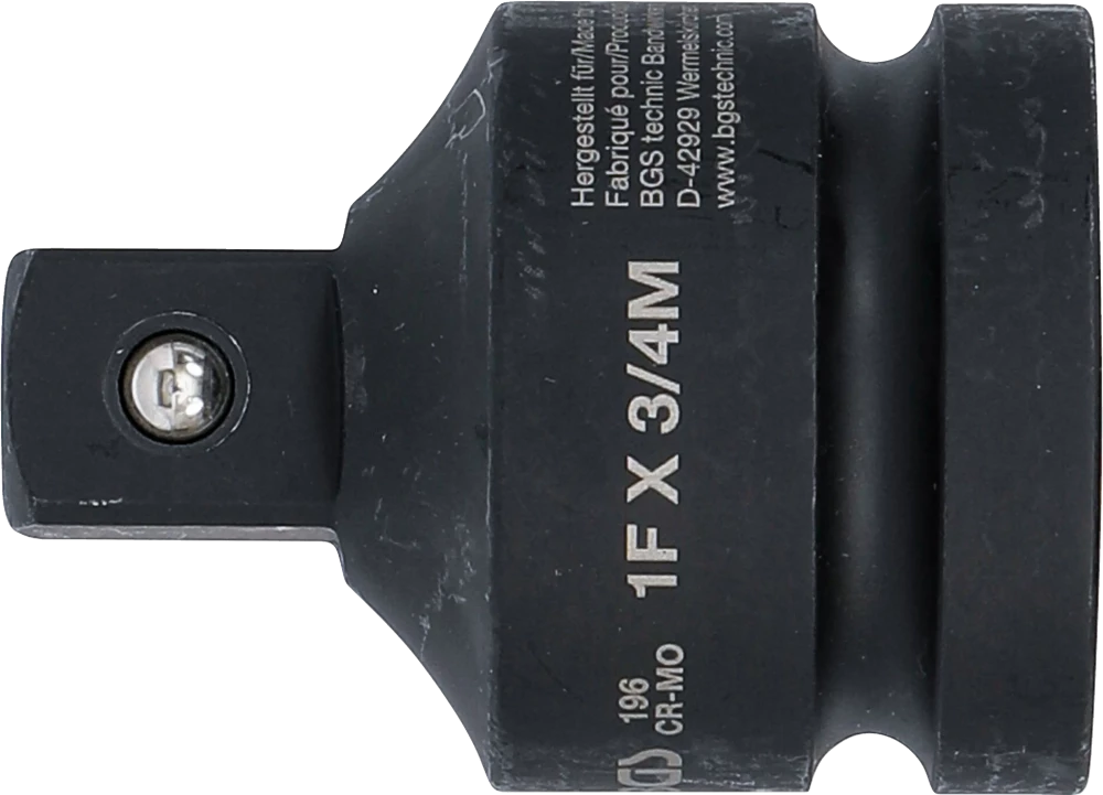 Levegős dugókulcs adapter | 25 mm (1") - 20 mm (3/4")