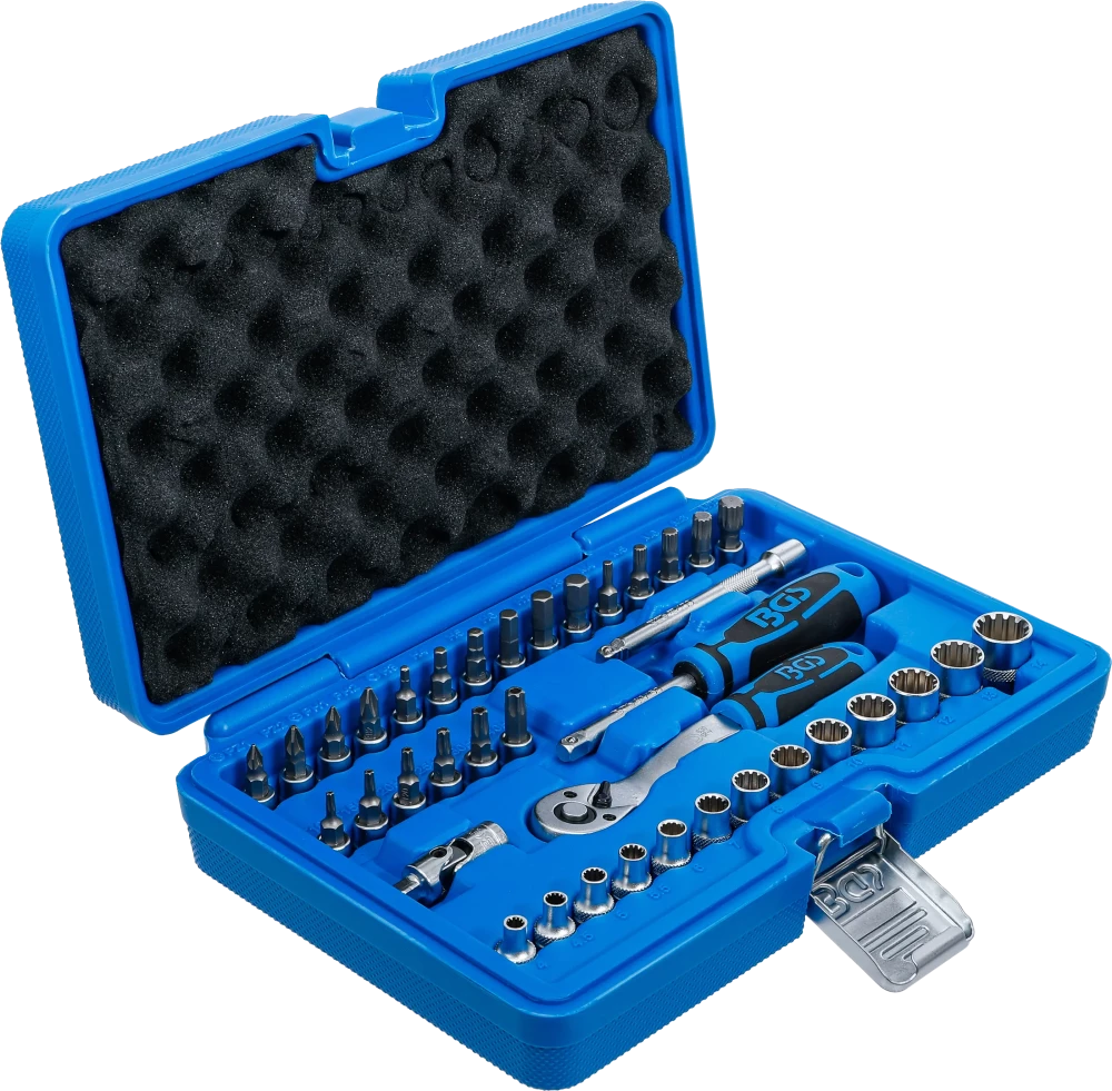 Dugókulcskészlet, Gear Lock | 6,3 mm (1/4") | 38 darabos