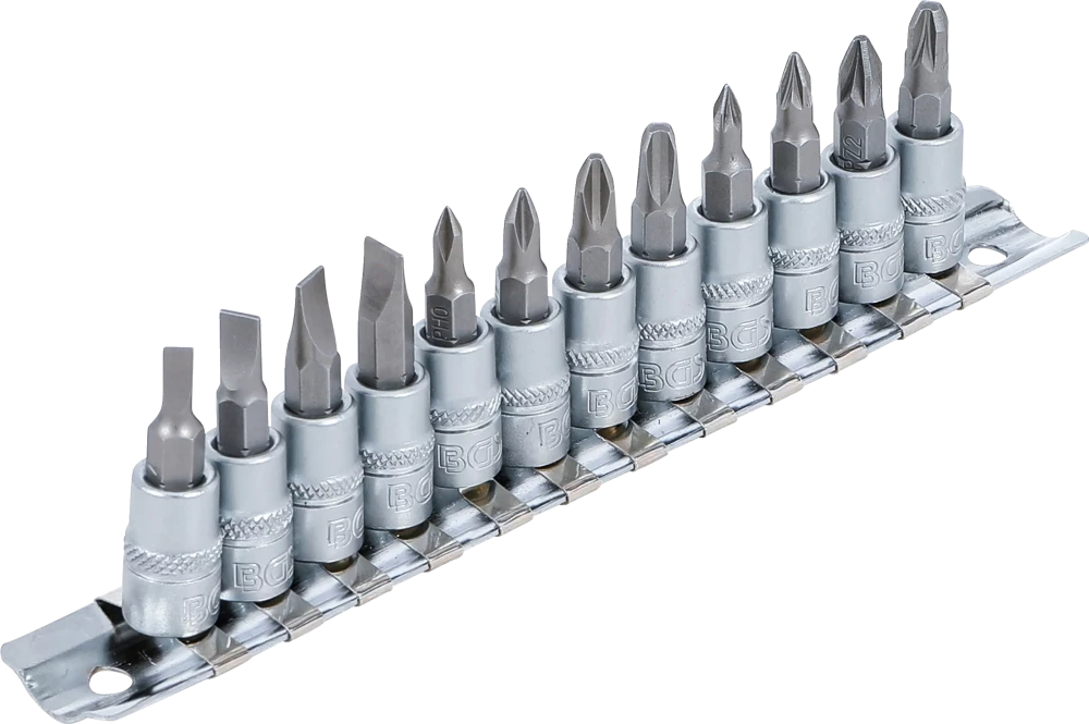 Behajtófej-készlet | 6,3 mm (1/4") | Lapos, csillag PH / PZ | 12 darabos