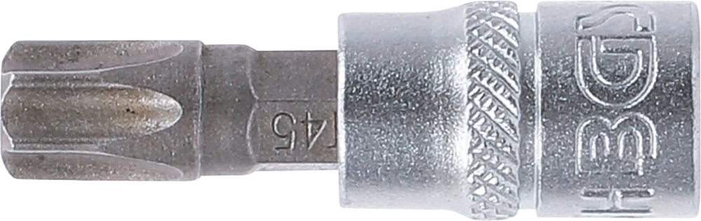 Behajtófej | 6,3 mm (1/4") | T-profil (Torx) T45 furattal