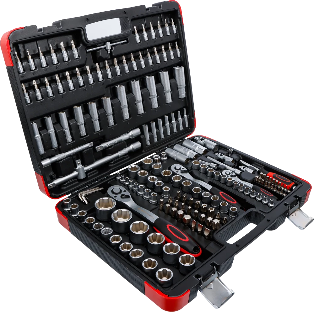 Dugókulcskészlet | 6,3 mm (1/4") / 10 mm (3/8") / 12,5 mm (1/2") | 172 darabos