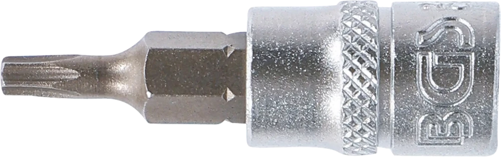 Behajtófej | 6,3 mm (1/4") | T-profil (Torx) T15 furattal