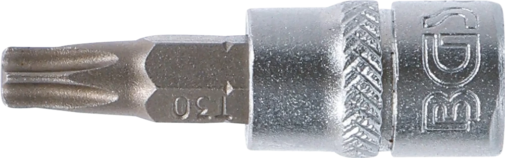 Behajtófej | 6,3 mm (1/4") | T-profil (Torx) T30 furattal