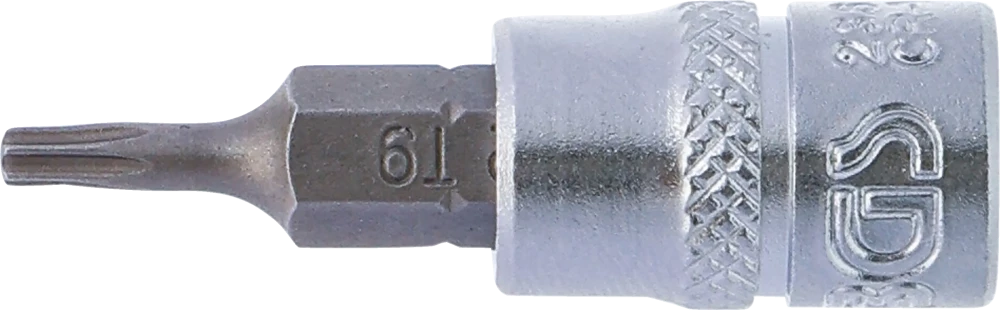 Behajtófej | 6,3 mm (1/4") | T-profil (Torx) T9 furattal
