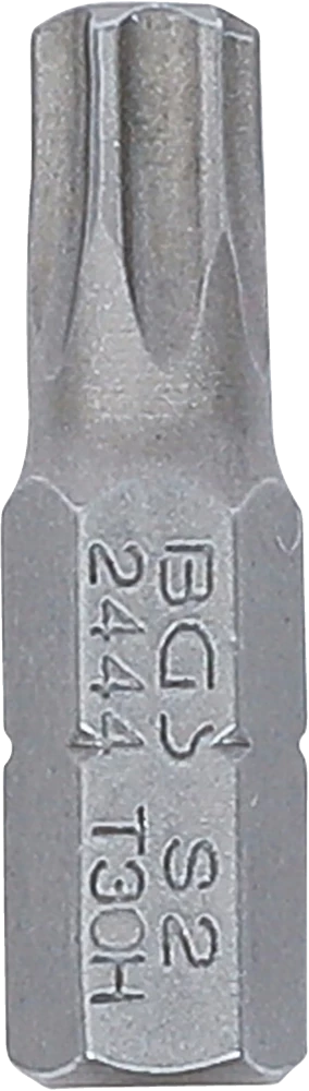 Behajtófej | Hossz 25 mm | Külső hatszögletű 6,3 mm (1/4") | T-profil (Torx) T30 furattal