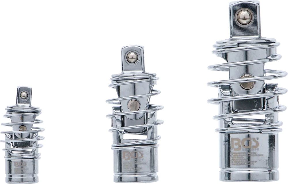 Kardáncsukló készlet | rugóval | 6,3 mm (1/4") / 10 mm (3/8") / 12,5 mm (1/2") | 3 darabos