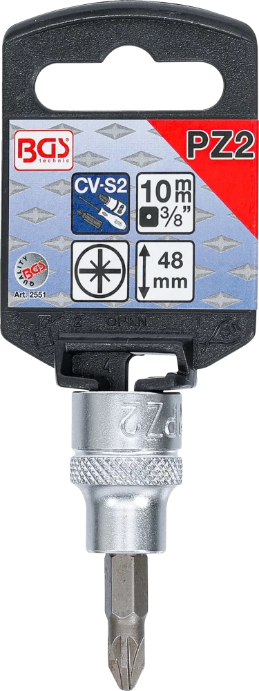 Behajtófej | 10 mm (3/8") | Csillag PZ2