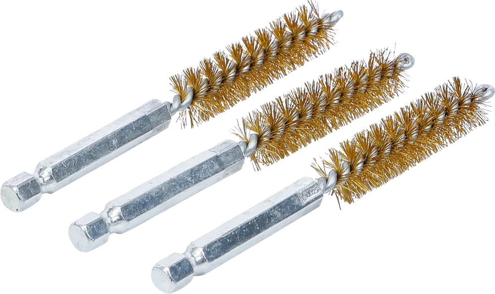 Sárgarézkefe | 12 mm | 6,3 mm (1/4") | 3 darabos
