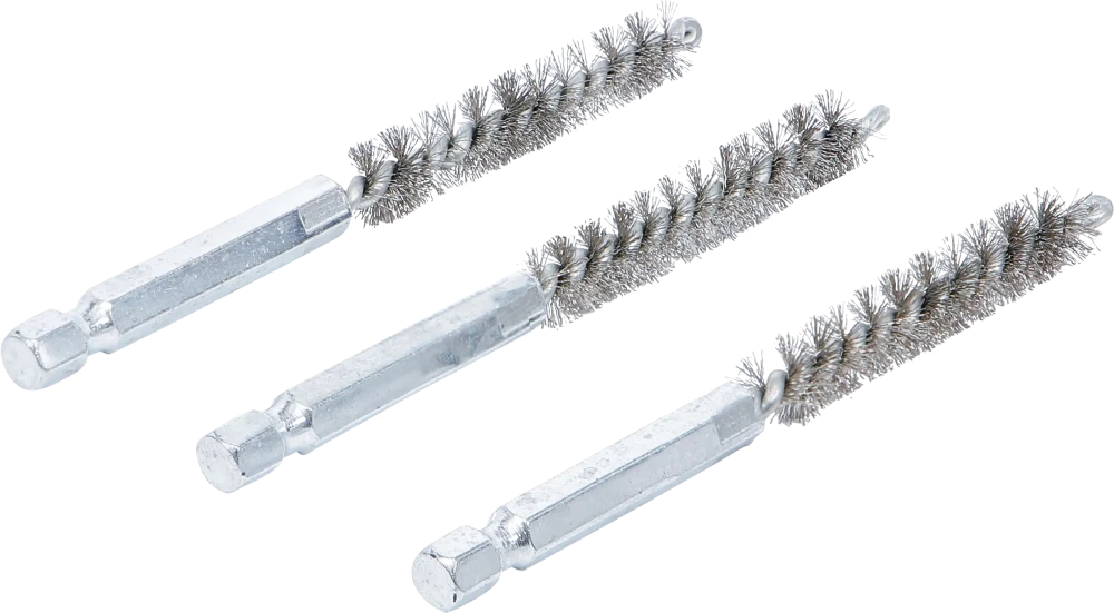 Acélkefe | 9 mm | 6,3 mm (1/4") | 3 darabos