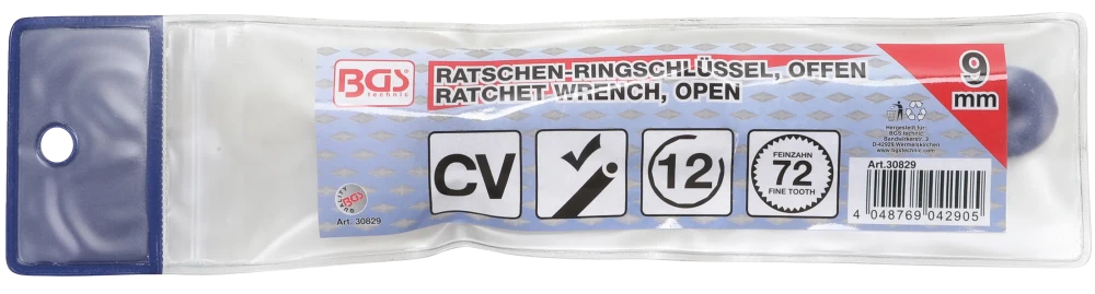 Racsnis kulcs nyitott | 9 mm