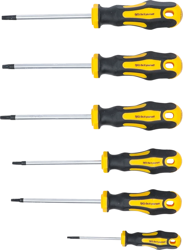 Csavarhúzó készlet | T-profil (Torx) T10 - T30 | 6 darabos