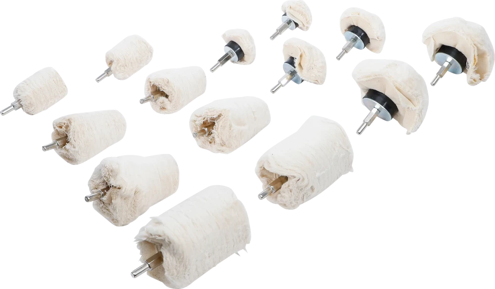Polírozó készlet | 6,3 mm (1/4") | 14 darabos
