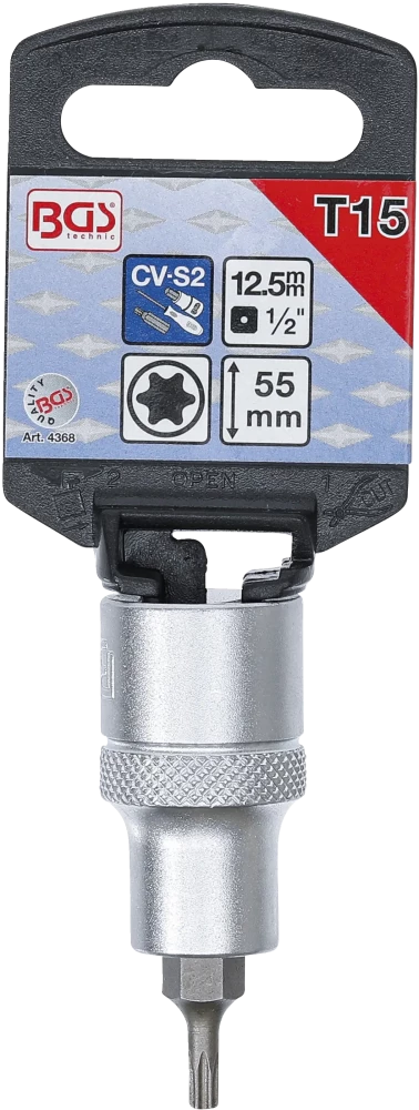 Behajtófej | 12,5 mm (1/2") | T-profil (Torx) T15