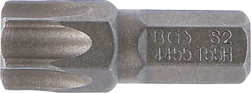 Behajtófej | Hossz 30 mm | Külső hatszögletű 8 mm (5/16") | T-profil (Torx) T55 furattal