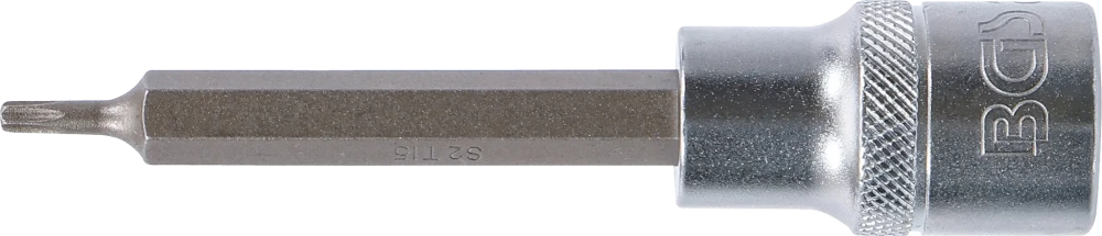 Behajtófej | Hossz 100 mm | 12,5 mm (1/2") | T-profil (Torx) T15