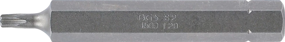 Behajtófej | Hossz 75 mm | Külső hatszögletű 10 mm (3/8") | T-profil (Torx) T20