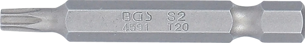 Behajtófej | Hossz 50 mm | Külső hatszögletű 6,3 mm (1/4") | T-profil (Torx) T20